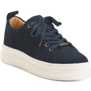 JSLIDES Suede Noca Sport Platform Sneakers 7.5 Bland New